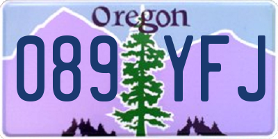 OR license plate 089YFJ