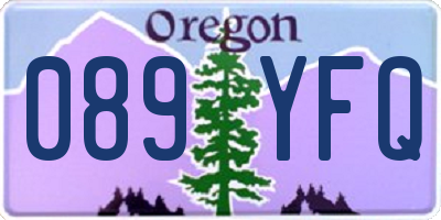 OR license plate 089YFQ