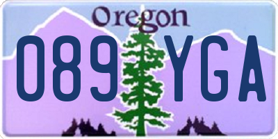 OR license plate 089YGA