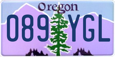 OR license plate 089YGL