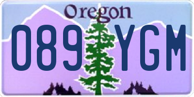 OR license plate 089YGM