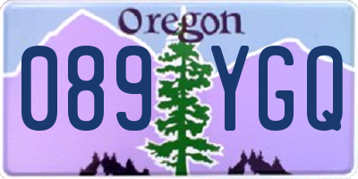 OR license plate 089YGQ