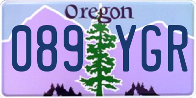 OR license plate 089YGR