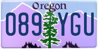 OR license plate 089YGU