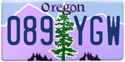 OR license plate 089YGW