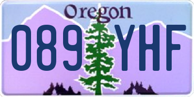 OR license plate 089YHF