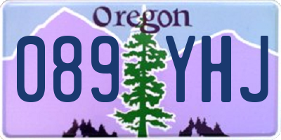 OR license plate 089YHJ