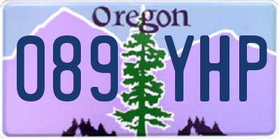 OR license plate 089YHP