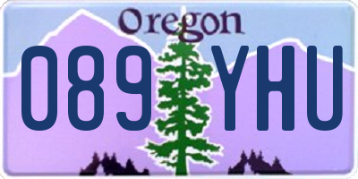 OR license plate 089YHU