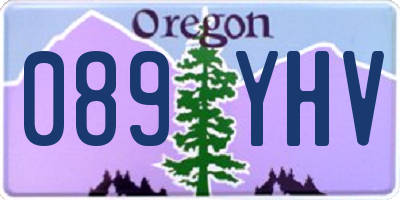 OR license plate 089YHV