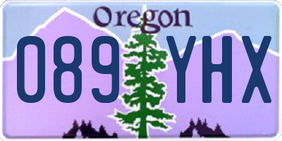 OR license plate 089YHX