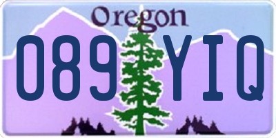 OR license plate 089YIQ