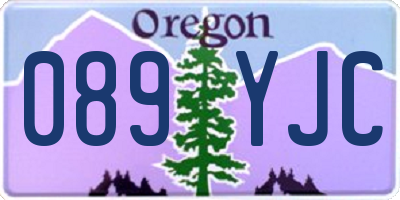 OR license plate 089YJC