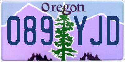 OR license plate 089YJD
