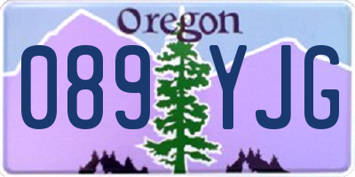OR license plate 089YJG