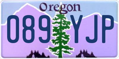 OR license plate 089YJP
