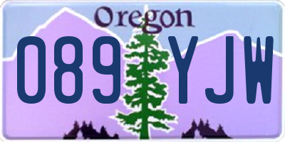 OR license plate 089YJW