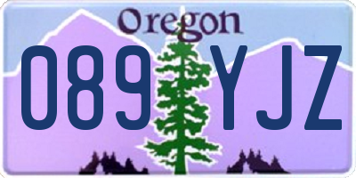 OR license plate 089YJZ