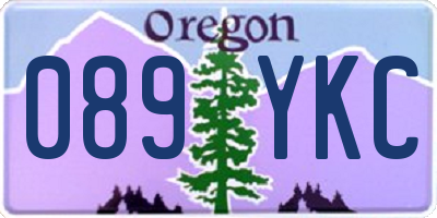 OR license plate 089YKC