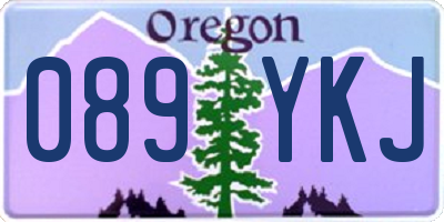 OR license plate 089YKJ