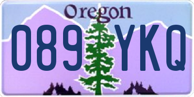 OR license plate 089YKQ