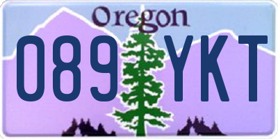 OR license plate 089YKT