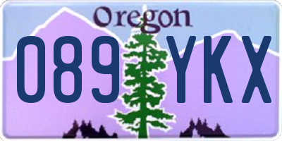 OR license plate 089YKX