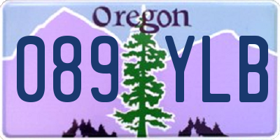 OR license plate 089YLB