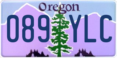 OR license plate 089YLC