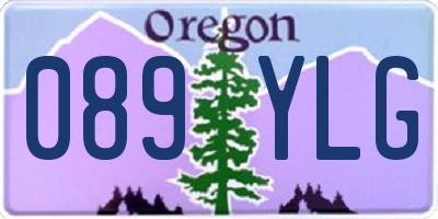 OR license plate 089YLG