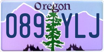 OR license plate 089YLJ