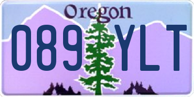 OR license plate 089YLT
