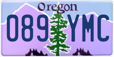 OR license plate 089YMC