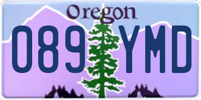 OR license plate 089YMD
