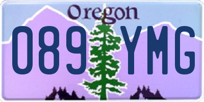 OR license plate 089YMG