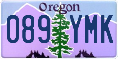 OR license plate 089YMK