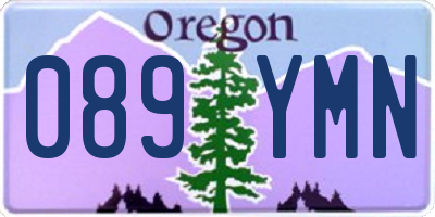OR license plate 089YMN