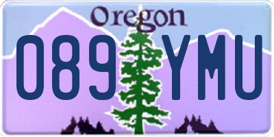 OR license plate 089YMU