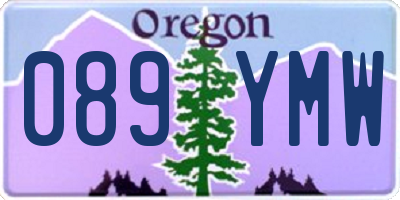 OR license plate 089YMW