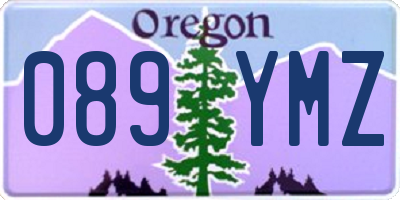 OR license plate 089YMZ