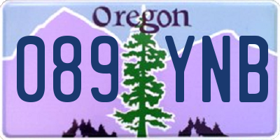 OR license plate 089YNB