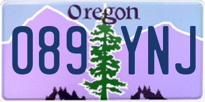 OR license plate 089YNJ