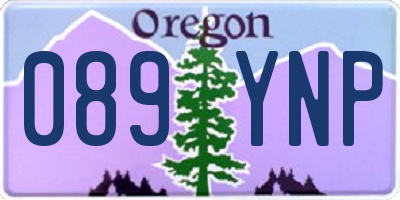 OR license plate 089YNP