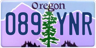 OR license plate 089YNR