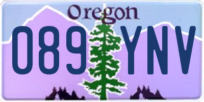 OR license plate 089YNV