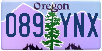 OR license plate 089YNX