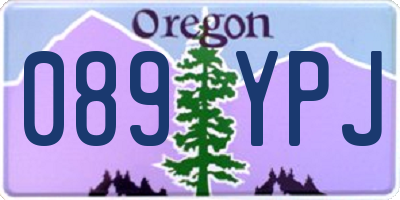 OR license plate 089YPJ