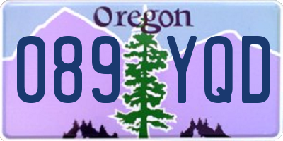OR license plate 089YQD
