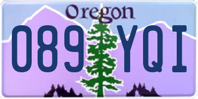 OR license plate 089YQI
