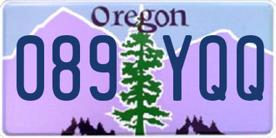 OR license plate 089YQQ